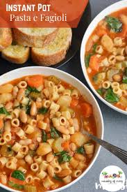 Instant Pot Pasta E Fagioli Soup Recipe Pasta E Fagioli Vegetarian Recipes Vegetarian Soup