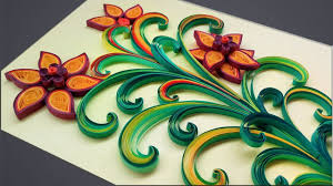 Lay short strips of quilling paper along the curves of each letter you want to form. Paper Quilling How To Make Beautiful Flower Design Birthday Greeting Card Paper Quilling Art