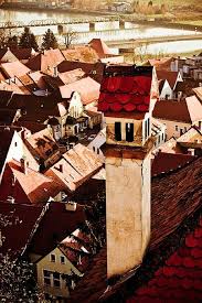 Red Roofs Of Old Ljubljana By C Roope Sirola Toiture Cheminee