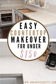 If you're handy and enjoy diy projects, you can resurface your formica countertop with a bag of quikrete cement to give your kitchen a whole new look. Easy Diy Countertop Refinishing With Countertop Paint Kit