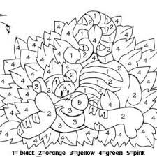 Color by numbers horse in the pasture and a barn coloring page for kids printable. Tigger Colour By Number Color By Number Printable Disney Colors Disney Coloring Pages