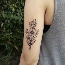 20 gorgeous flower tattoo designs for female styles weekly. Bunch Of Wildflowers Tattoogrid Net