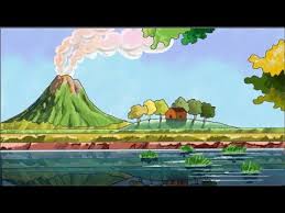 Tutorial Menggambar Gunung Berapi Gambar Pemandangan Pemandangan Gambar Tutorial Menggambar