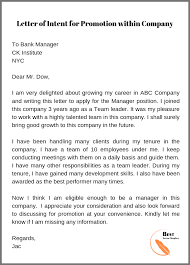 · the letter in itself is the first impression on a prospective employer, and hence you need a sample letter of intent for a job as a guide. Letter Of Intent For A Job Position Letter