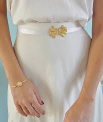 Bridal Waist Belt Gold Belt White Belt Wedding By Netalyshany Empire Wedding Dress Wedding Dresses Satin Boho Wedding Gowns