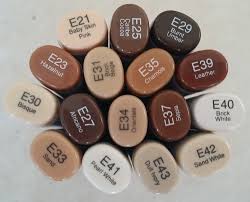 Genuine Copic Sketch Dual Tip Marker E Series Earth Skin Color Part2 Free Ship Copic Sketch Markers Copic Sketch Sketch Markers