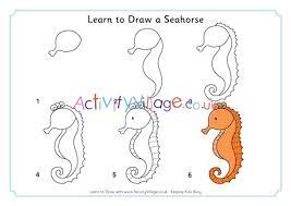 This tutorial helps capture a lot of their details without being overly complicated. Learn To Draw A Seahorse