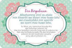 Doa Berpakaian Doa Cinta Allah Belajar