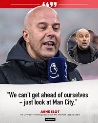 Arne Slot referenced Man City's huge drop-off when talking about the  Premier League title race 👀🏆