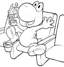 For boys and girls, kids and adults, teenagers and toddlers, preschoolers and older kids at school. Mario S Dinosaurs Pal Yoshi Coloring Pages Kleurplaten Yoshi Mario