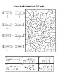 Once again however note that we get the indeterminate form 00 if we try to just evaluate the limit. Evaluating Limits Algebraically Color By Number Activity Calculus Ap
