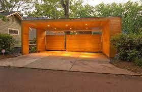 Different colour, blend into environment. Slideshow Dominey Pavilion And Carport Dwell Modern Carport Carport Designs Carport Garage