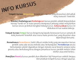 Semoga permohonan anda untuk menyambung pengajian dipermudahkan. Kursus Pendek