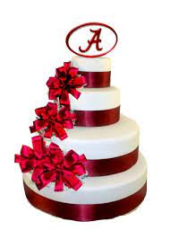 Collegiate Cake Toppers Alabama Birthday Cakes Alabama Cakes Crimson Tide Wedding