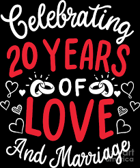 20th wedding anniversary gift ideas. 20th Wedding Anniversary 20 Years Of Love And Marriage Photograph By Haselshirt