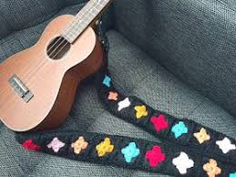Bohemian decor for living room is getting its aesthetic vibe by filling. L A Is My Beat Ukulele Strap Granny Cozy Ukulele Straps Ukulele Ukulele Diy
