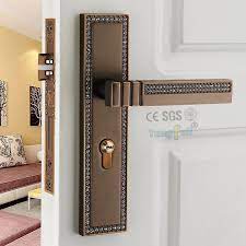 Modern Design Doors Handle Lock European Diamond Crystal Handle Interior Room Door Lock Door Hinges Close Door Handles Interior Door Handles Cheap Door Handles
