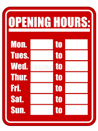 Opening Hours Sign Eps A Blank Sign Template For Store Opening Hours Available Affiliate Eps Blank Sign Op In 2020 Opening Hours Sign Sign Templates Signs