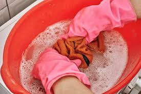 I wash the colors first merely because if i wash the whites first, bleach will be introduced into the washing machine and cold for color because clothes don't care if the water is warm. Female Hands Washing Color Clothes In Washbasin Creative Commons Bilder