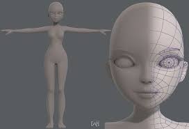 Base Mesh Woman 09 3d Model 3d Model Model Animation
