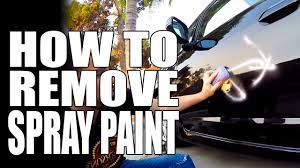 A wet sand paper is used to scrub graffiti on a car until it is fully removed. How To Remove Spray Paint Graffiti Masterson S Car Care Tips Tricks Youtube