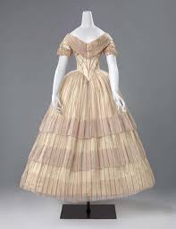 Full Evening Dress Anonymous C 1850 C 1856 Rijksmuseum Historical Dresses Victorian Fashion Vintage Gowns