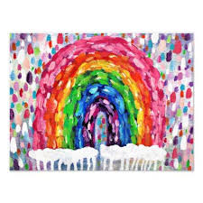 Rainbow Of Love Art Print Zazzle Com In 2021 Kids Canvas Art Rainbow Art Crayon Art Melted