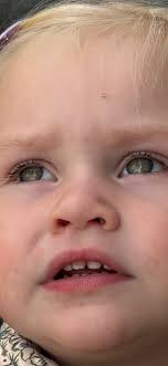 I can't figure out what color my daughter's eyes are. They also look pretty  different depending