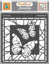 Ship with canada post or free local delivery Visual Arts Craft Supplies Tools Paint Butterfly Shabby Chic Art Crafts Wall Decor Wood Signs Cards Furniture Fabrics Diy Various Sizes Reusable Butterfly Girl Stencil