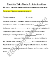 157 pages · 2007 · 1.3 mb · 8,731 downloads· english. Charlotte S Web Chapter 3 Adjectives Cloze Esl Worksheet By Zey Narrominechristianschool Nsw Edu Au