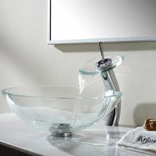 You can read real customer reviews. Wonline Bathroom Tempered Clear Glass Vessel Sink Waterfall Faucet Pop Up Drain Walmart Com Walmart Com