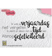 Nellie S Choice Clear Stamps Tekst Ik Was Je Verjaardag Niet Nellie Snellen 123scrapping