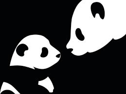 Images Fonds D Ecran De Dessin De Panda Vecteur Fond Noir Animalordinateur Telephone Cellulaire Fonds D Ecran Panda Dessin Pochoir Pour Animaux Art De Panda