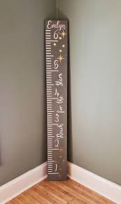 6ft Star Growth Chart Ruler Height Chart Measuring Board Rustic Wooden Chart Nursery Decor Baby Show Wooden Growth Chart Kids Growth Chart Growth Charts Diy
