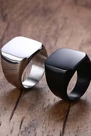 Black And Silver Mens Ring Massive Ring For Men Fashion Rings Silver Mens Rings Fashion Rings For Men