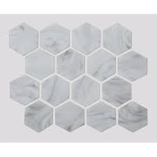 Trung Quốc Gạch Mosaic Thủy tinh Trắng cho Tường Backsplash Nhà bếp Các nhà  sản xuất
