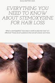 Stemoxydine For Hair Loss A Viable Minoxidil Alternative Stop Hair Loss Hair Loss Cool Hairstyles