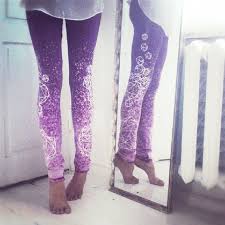 I Want A Million Pairs Of These Printed Leggings For My Girls And Myself Dark Purple Leggings With Light Grey Crystals Purple Leggings Clothes Pink Maxi Skirt