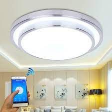 Shop with confidence on ebay! Jiawen Led Wifi Wireless Ceiling Lights Aluminum Acryl Indoor Lighting With App Remote Control Affiliate Ceiling Lights Wireless Wall Sconce Smart Lighting
