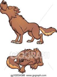 See cartoon wolf stock video clips. Eps Vector Cartoon Wolf Stock Clipart Illustration Gg102034386 Gograph