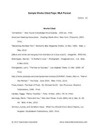 However, there are times when a reference entry might begin with a different element. Format Of A Work Cited Page