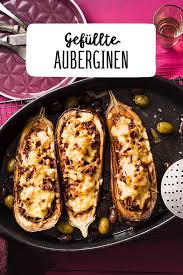 Gefullte Auberginen Rezept Rezept Gefullte Auberginen Rezepte Auberginen Hackfleisch Gefullte Aubergine Mit Hackfleisch