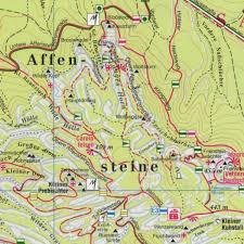 Karte grossregionen der schweiz 2008. Hintere Sachsische Schweiz Blatt 1 Schrammsteine Affensteine Zschirnsteine