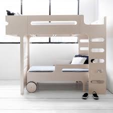 f r designer kids bunk bed in whitewash lit enfant lit superpose enfant literie beige