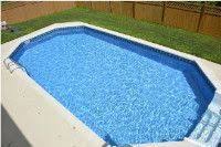 Ultimate Inground Pool Kit Brown Synthetic Wood Coping Pool Kits Above Ground Pool Kits In Ground Pools