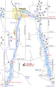 Six Mile Lake Upper Chain O Lakes Lake Map Antrim County