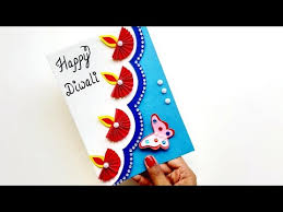 I have really enjoyed creating unique personal greeting cards. Diy Diwali Greeting Card Handmade Diwali Card Making Ideas How To Make Greeting Card For Diwali Youtube