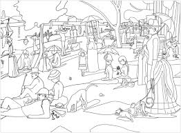 Seurat A Sunday On La Grande Jatte Masterpieces Justcolor Discover All Our Printable Coloring Pages For Adu Famous Art Coloring Famous Art Georges Seurat