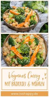 Veganes Brokkoli Curry Cremig Lecker Gesund Rezept Gesunde Vegane Rezepte Gesunde Rezepte Rezepte Gesund