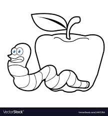 Image Of Larva Worm Cartoon Coloring Page For Toddle Download A Free Preview Or High Quality Adobe Illustrator Ai Cartoon Coloring Pages Coloring Pages Color